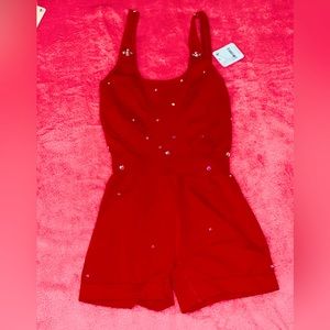 NWT XS/S Rhinestone Cherry Crush Runsie FP